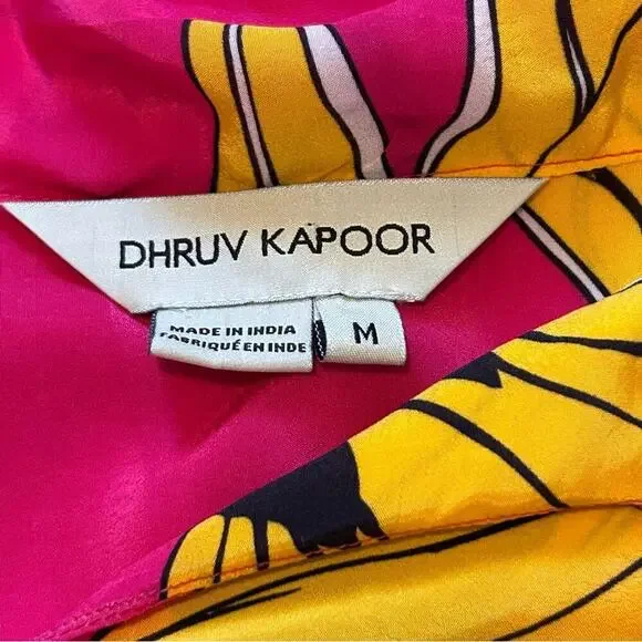 Anthropologie Dhruv Kapoor Frida Floral Tunic Top Women’s Size Medium - Picture 4 of 13